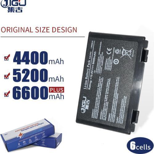 JIGU K50in Laptop Battery For Asus K50AB K70 A32-F52 F82 K50I K60IJ K61IC A32-F52 L0690L6 L0A2016 K50ij