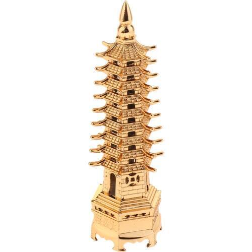 Aquarium Ornament - ORIENTAL TOWER - fish tank decoration pagoda figurines Gift for Students Scholar Attaching