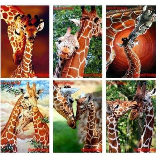 Top popular 5d diamond painting full animal diy diamond mosaic sale beautiful deer diy diamond embroidery full square/round cat