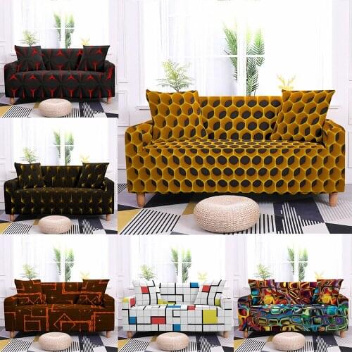 Stretch Slipcovers Sofa Cover Elastic Sofa Cover for Living Room Corner Couch Cover Furniture Protector Sofa Towel 1/2/3/4-Seat