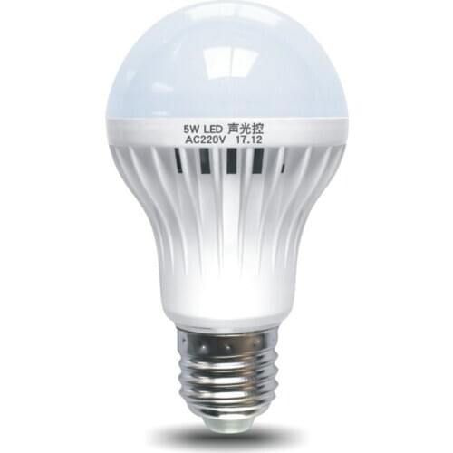 Sound And Light Control Sensor Light E27 Motion Detector Led Bulb Lamp Stair Hallway Pathway Corridor Night Lighting