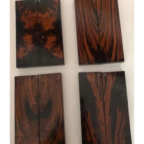 1Pair of Bookmatched Desert Ironwood Wood Knife Handle Scales 14*4.5*1cm wood blanks