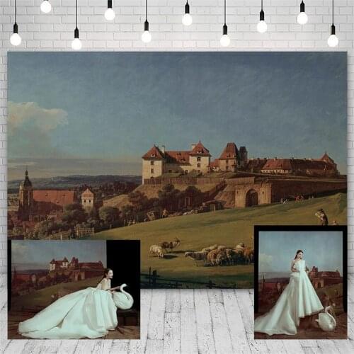 Custom Wedding Backdrop Farm Castle Birthday Newborn Photography Background Portrait Photoshoot Studio Photozone Photocall Decor