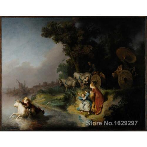 Large canvas oil Painting for wall decor The Abduction of Europa by Rembrandt van Rijn Paintings Hand painted High quality