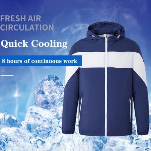 2020 Summer Riding sunscreen Hiking Jacke+Fan Fast Cooling Coat Fishing Cycling High Temperature Work Outdoors Top Men/Women