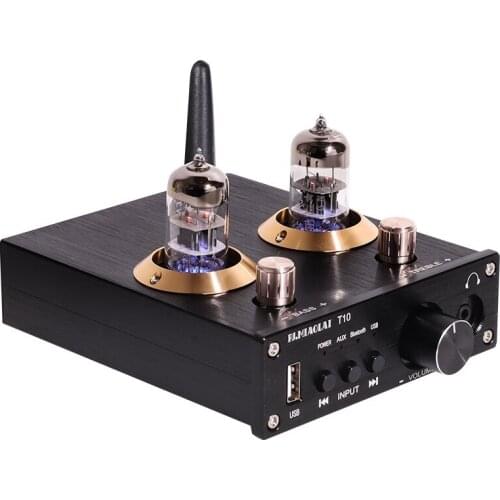 Multifunctional usb lossless music player Bluetooth 6N3 vacuum tube stereo Audio buffer amplifier TPA3116 With power adapter