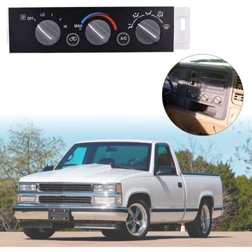 Heater A/C Control Switch Panel Module Without Rear Window Defogger for 1996-2002 Chevy GMC Truck 9378815 599-007 16238895 1PC
