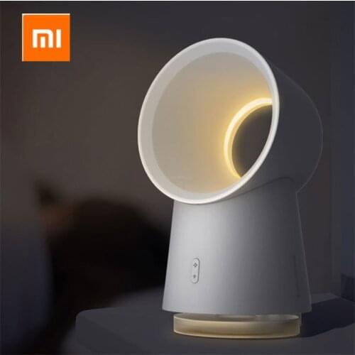 New Xiaomi Mijia HL Fan 3 in 1 Mini Portable Cooling Fan Bladeless Desktop FanThree Speeds Mist Humidifier With Smart LED Light