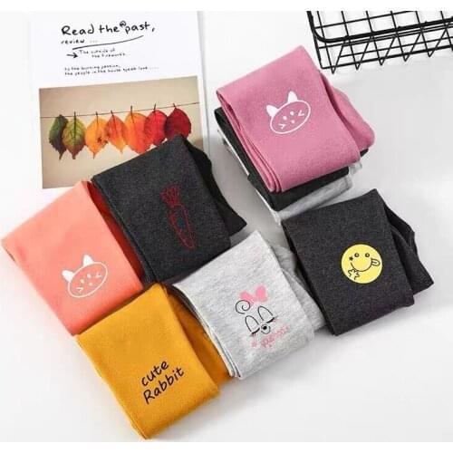 Autumn Clothes Baby Girls Leggings Cotton Trousers Solid Color Kids Girls Skinny Pants Children Leggings Trousers