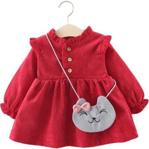 Kids Baby Princess Dress For Girls Dress long sleeves Party Birthday Dress For Girl Summer Dresses