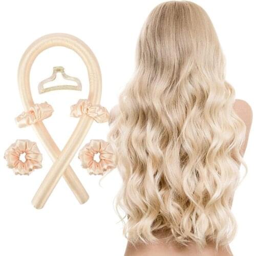 Curling Rod Headband No Heat Curls Ribbon Hair Rollers Sleeping Soft Headband Hair Curlers DIY Hair Styling Tools