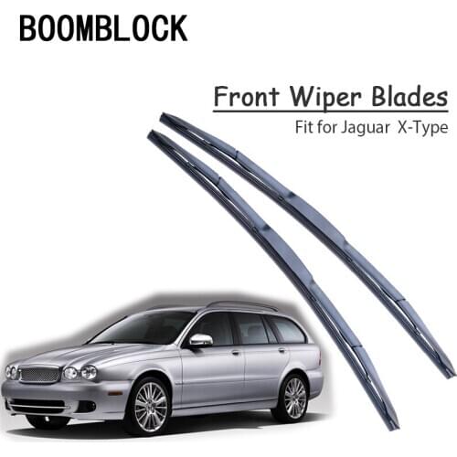 Car Windshield Rubber Front Wiper Blades Arm Kit For Jaguar X-type 2009-2001 Windscreen Wiper Cleaning Brushes Accessories