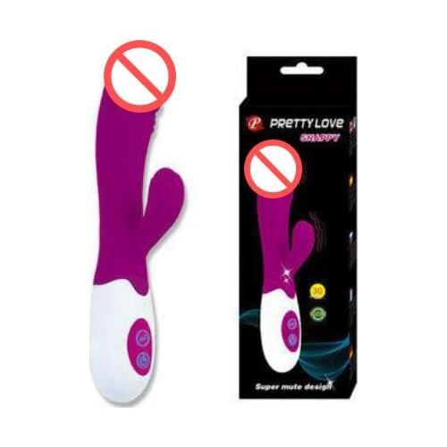 30 Speed Dual Vibration G-spot Vibrator Silicone Rabbit Vibrators Waterproof Vibrating Stick Dildo Massager Erotic Sex Toys DHL