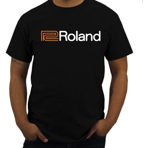Funny Top Tees Mens Tshirt Roland Piano Organs 4 Black T Shirt Cool Casual pride t shirt Cotton Brand T-shirt Men Teeshirt