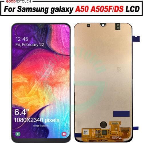 AAA Quality For Samsung galaxy A50 A505F/DS A505F A505FD A505A Display Touch Screen Digitizer Assembly For Samsung A50 lcd