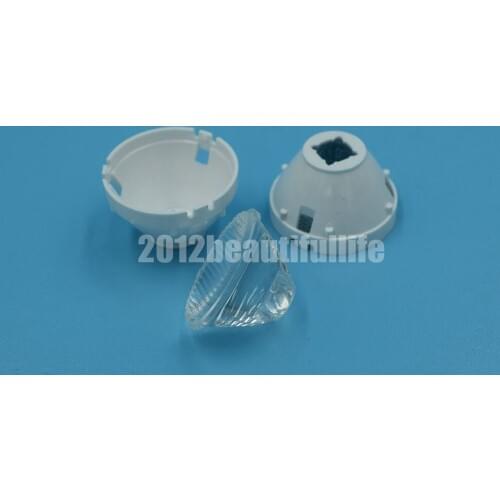 10pcs/lot 30degree 45degree 60degree CREE XML XML2 5050 Led Secondary Optical Lens and holder 21mm