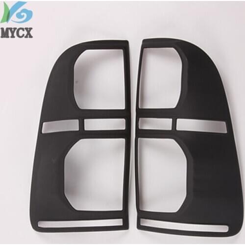 2013 For Toyota Hilux Accessories ABS Matte Black Rear Lamp Cover Tail Lamp Casing For Toyota Hilux Vigo 2012 2013 2014