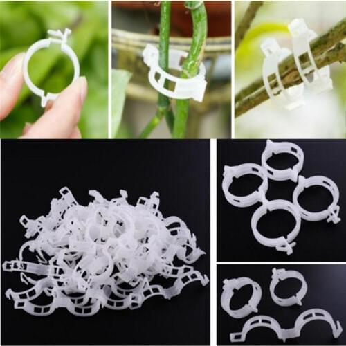 50Pcs Plant Support Garden Clips for Vine Vegetables Tomato Trellis Clips Makes Garden Vegetables to Grow Upright and Healthier