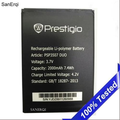For Prestigio Wize N3 PSP3507DUO Battery PSP3507 PSP3527 PSP 3507 PSP5502 Muze A5 2000mAh