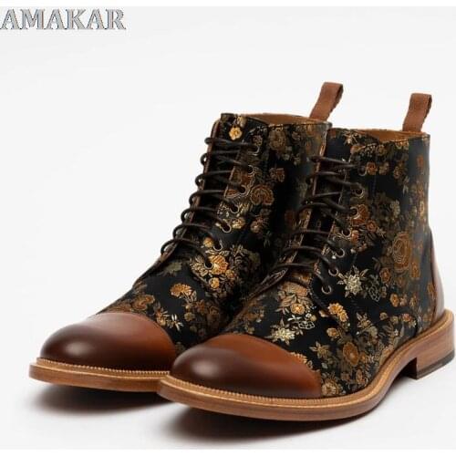 AMEKAR Men's Motorcycle Boots
