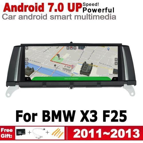 8.8" HD Screen Stereo Android 7.0 up Car GPS Navi Map For BMW X3 F25 2011~2013 CIC Original Style Multimedia Player Auto Radio