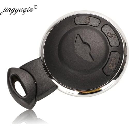 Jingyuqin 3 Button Smart Remote Key Case Fob Shell Replacement Keyless Entry Remote Key Cover For BMW Mini Cooper R56