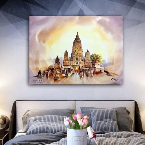 DIY colorings pictures by numbers with palace picture drawing painting by numbers framed Home