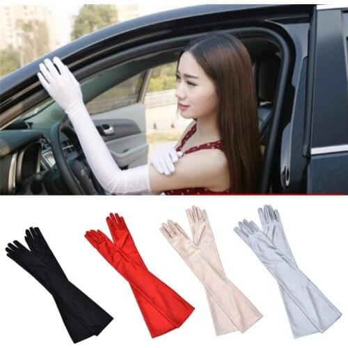 Long Gloves Sun UV Protection Hand Protector Cover Arm Sleeves Ice Silk Sunscreen Sleeves Outdoor Hiking Gloves