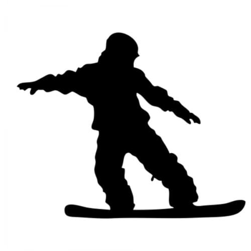 Figure Skating Ski Snowboarding Stickers Car Window Glass Body Decoration Decal Accessories CL362