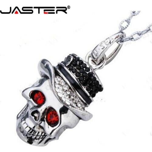JASTER cool Crystal Devil style usb2.0 4GB 8GB 16GB 32GB pendrive USB Flash Drive creative gift Pendrive