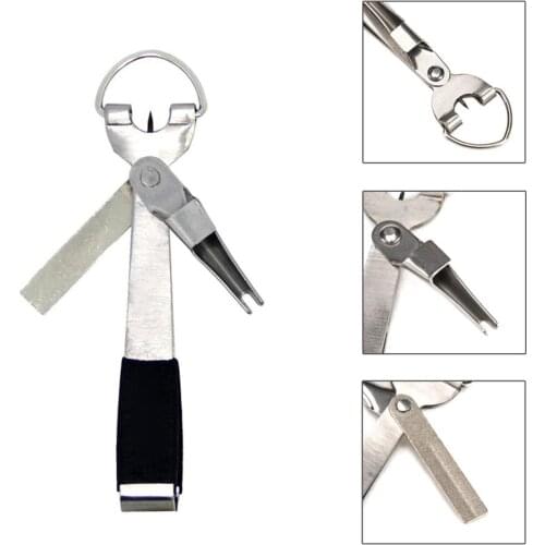 Quick Knot Tool Fly Fishing Nipper Fly Line Cutter Clipper Snips Fast Tie Nail Knotter with Retractor Fishing Tackle