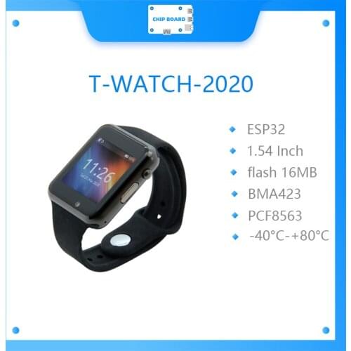 LILYGO T-WATCH-2020 V3 Microphone IPS Touchable ESP32 WIFI Bluetooth Vibration Motor Speaker Three-axis Accelerometer Pedometer