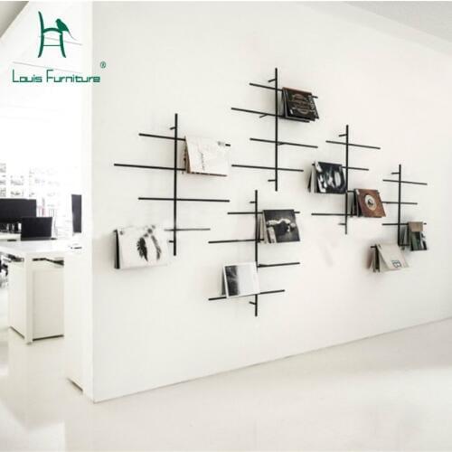 Louis Fashion Boocases Living Room Restaurant Wall Hanging Magazine Simple Wall Decoration Newspaper and Finishing