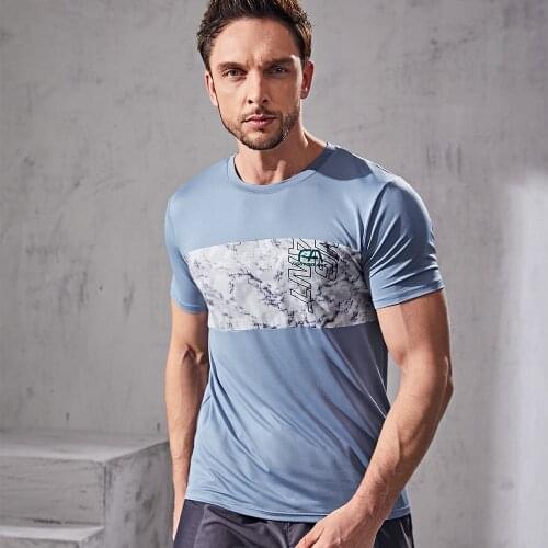 Men Jogging T Shirt,Running Fitness Workout Sport Gym Training Exercise Loose Casual Quick Dry Male Sportswear Tshirts
