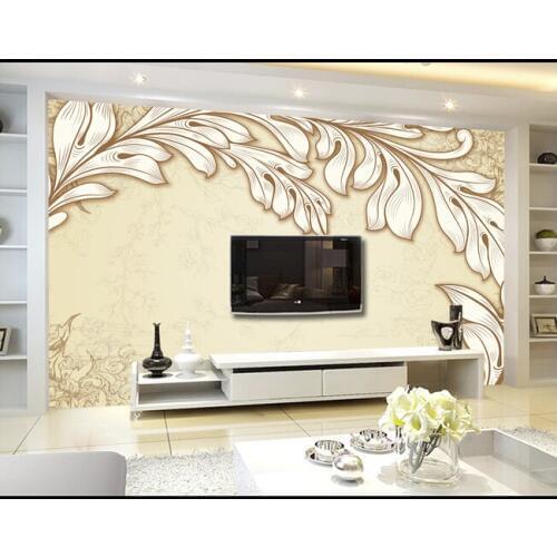 Custom de parede para Sala Papel, European style murals for the living room bedroom wall waterproof Papel de parede vinyl