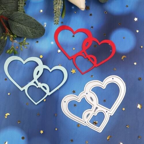 Heart shaped frame metal cutting dies 2019 new DIY scrapbook greeting card gift card decorative arts and crafts embossed die