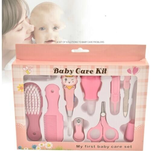 Portable 10Pcs/Set Baby Nail Trimmer Healthcare Kit Health Baby Care Kit Newborn Baby Grooming Kit Nail Clipper Safety Care Set