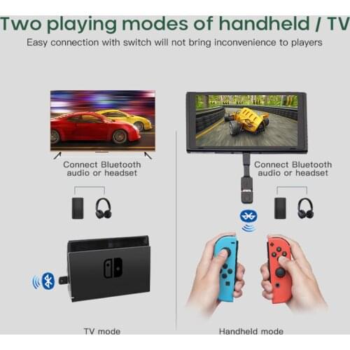 Receiver USB Wireless Adapter USB Wireless Bluetooth Audio Transmitter Receiver for Nintendo Switch PS5 PS4 PC