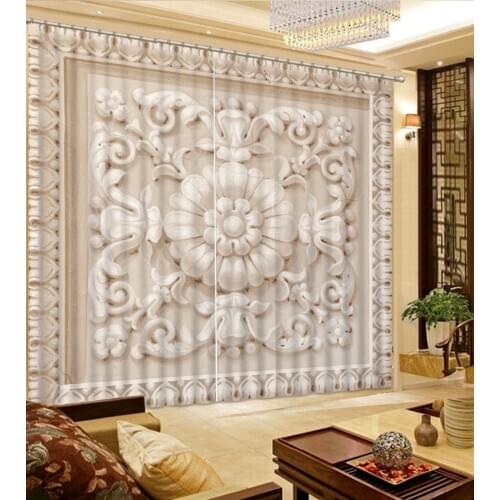 Euporean pattern customize curtain for the living room bedroom luxury european curtains