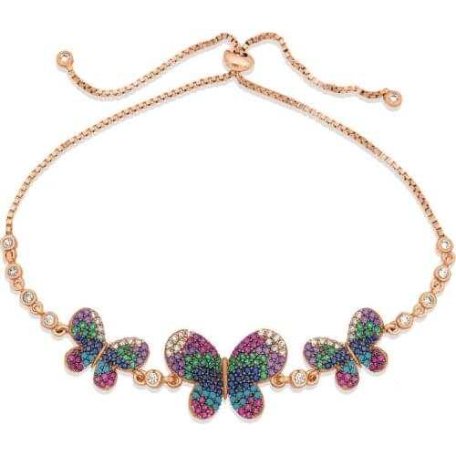 Silver Butterfly Elevator Bracelet