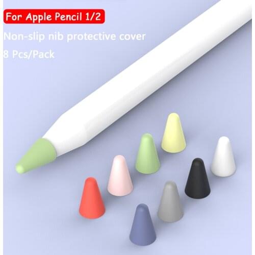 Pencil Tip Cover For Apple iPencil 1st 2nd Generation Mute Silicone Nib Case For Pencil Cover Skin Screen Protector For iPad Pro