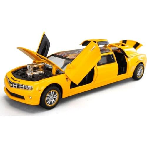 1:32 Alloy Diecast Extended Edition Bumblebies Model Car with Lights Sounding Function Vehicles Collection Toy Gifts