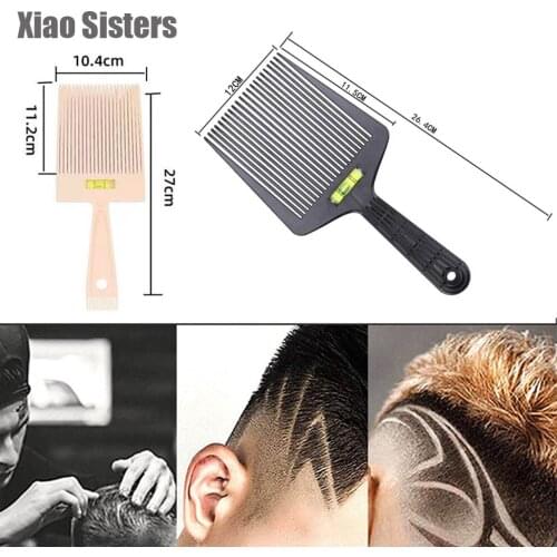 1Pc Flat Top Comb Oil Hair Comb Level Flat Topper Straight Hair Cut Barbers Salon Combs Professional Hair Comb Hair Styling Tool