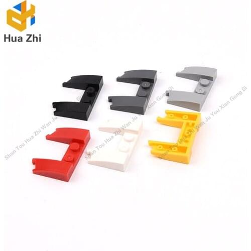 Building Blocks Parts 11291 10PCS Wedge Curved 3 x 4 x 2/3 Cutout LEGOING MOCS Education
