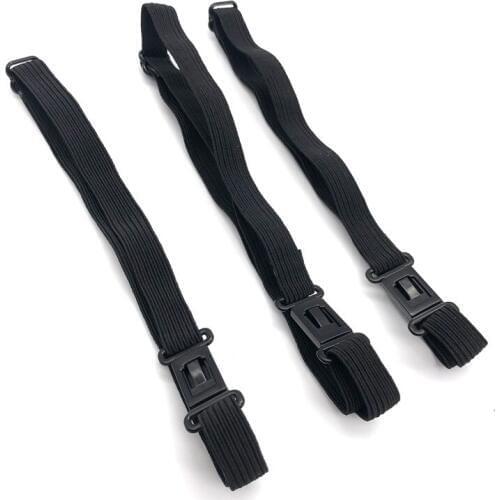 10PCS DIY 1cm Bow Tie Accessories for Adult Child Men Women Wedding Adjustable Necktie Black Elastic Strap Extender Bands