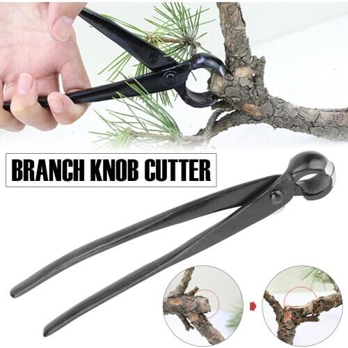 210mm Professional Round Edge Concave Knob Branch Cutter Garden Bonsai Tools Pruner Scissors Cutter Knife