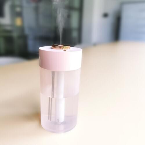 350ML Ultrasonic Rechargeab Mini Humidifier Diffuser Portable Usb Hydrating Face Mist Air Humidifier Led Light Fogger