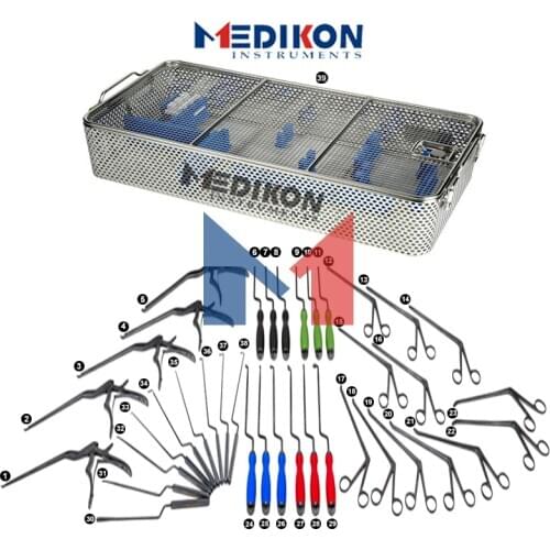 39 Ps German Mis instruments set Minimally invasive spine surgery Kerrisons, IVD Pituitary Rongeurs Cobbs Rasps Suctions scissor