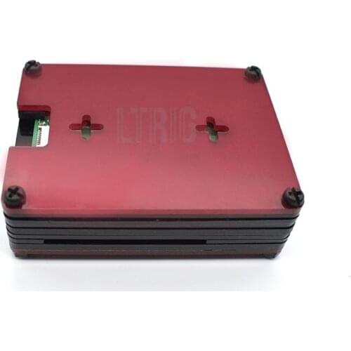 Custom 9 Layer Acrylic Case for Raspberry Pi 4 Transparent Box Shell with Cooling Fan