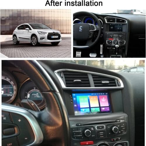 For Citroen C4 C4L DS4 Android10 4+128G Screen Car Multimedia DVD Player GPS Navigation Auto Audio Radio Stereo Head Unit